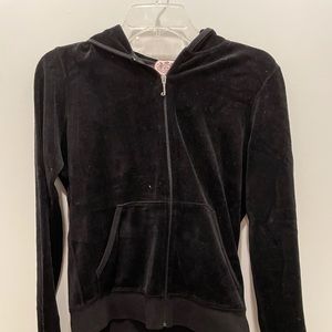 Juicy Couture Black Velour Hoodie